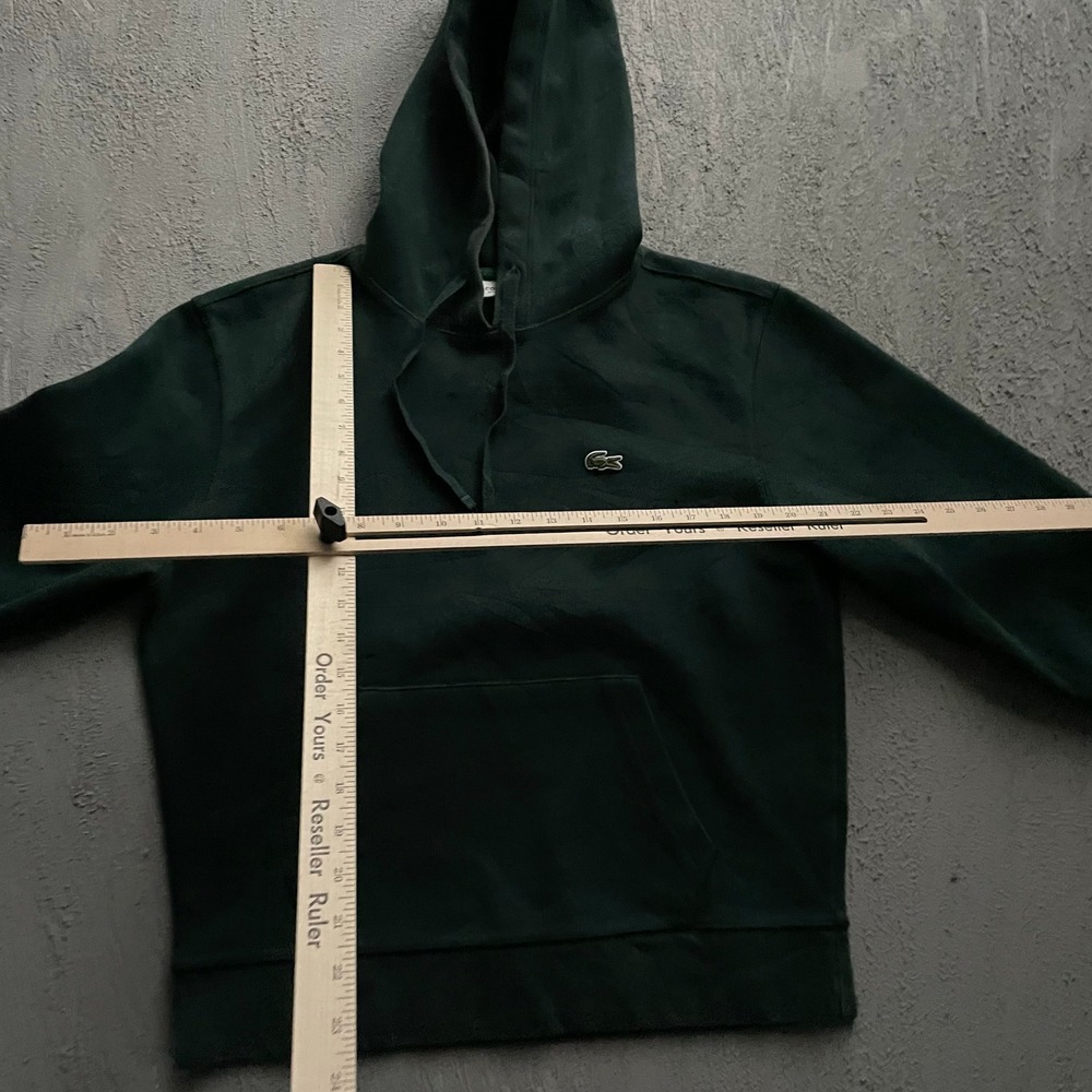 Lacoste Relaxed Fit Hoodie Mens medium 38 Green - Picture 5 of 8